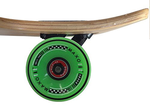 MAXOfit® Deluxe Cruiser Longboard hasta 107 cm (Bamboo Race No. 4)