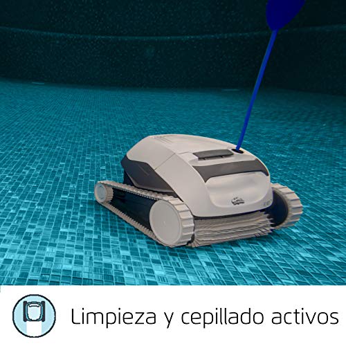 MAYTRONICS Robot Limpiafondos de Piscina Automático - Cubre hasta 8 m - Limpia Fondo - Cable de 12 m - De Fácil Limpieza - Accesorios Piscina - Garantía de 2 Años - Dolphin E 10