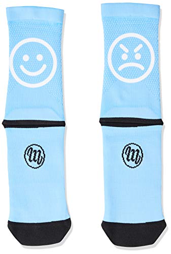 MB WEAR Socks Smile Light Blue S/M, Azul, Medio Unisex Adulto