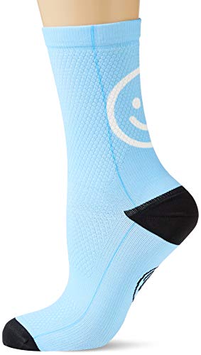 MB WEAR Socks Smile Light Blue S/M, Azul, Medio Unisex Adulto