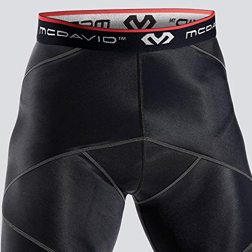 McDavid Compresión CROS Short, Hombre, Negro, M