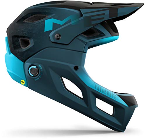 MCR Mips - Casco Met Parachute Azul Petróleo Talla S