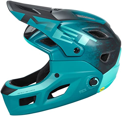 MCR Mips - Casco Met Parachute Azul Petróleo Talla S