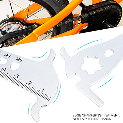 Medidor de Cadena Desgaste de Cadena de Bicicleta Indicador de Desgaste de Cadena Herramienta Medidor de Desgaste para Bici Bicicleta de Montaña(12,5 x 4,5cm)