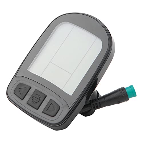 Medidor de potencia de bicicleta, medidor de pantalla LCD eléctrico de plástico KT-LCD5 con conector impermeable para modificación de bicicletas