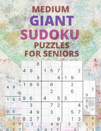 MEDIUM GIANT SUDOKU PUZZLES FOR SENIORS - Brain Stimulating game activity for elderly: Medium Sudoku Games For Puzzle Lovers With Answers - 8.5x11 Large Print 150 Sudoku Puzzles