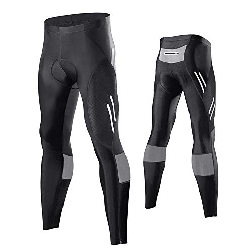 MEETWEE Hombres Pantalones de Ciclismo, Transpirable Bicicleta con 3D Gel Acolchado MTB Ciclismo Pantalones Largos