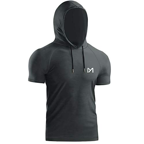 MEETYOO Camiseta Hombre, Manga Corta Camisetas Deportiva T-Shirt para Running Fitness Gym