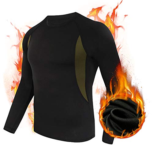 MEETYOO Conjuntos térmicos Hombre, Deportes Ropa Interior térmica Aire Libre Base Layer Thermo Function Ropa Deportiva de Invierno para Running Ciclismo Esquí