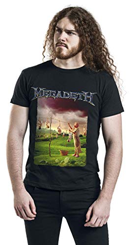 Megadeth Youthanasia Tracklist Hombre Camiseta Negro XL, 100% algodón, Regular