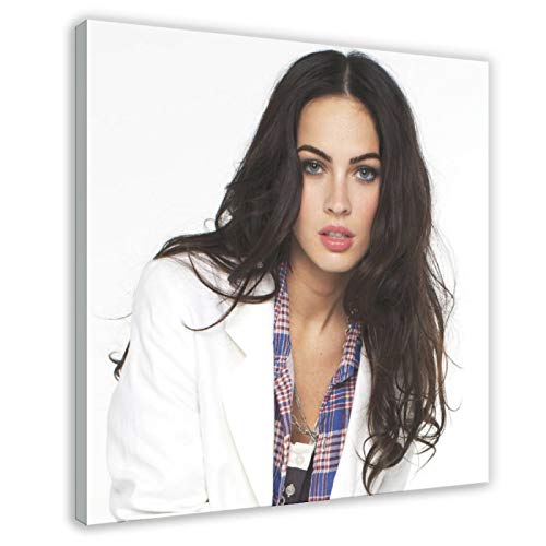 Megan Fox Bikini (20) Póster de lona para decoración de dormitorio, deportes, paisaje, oficina, habitación, regalo, 30 x 30 cm, marco1