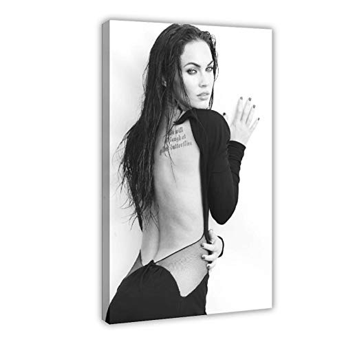 Megan Fox Bikini (3) Póster de lona para decoración de dormitorio, deportes, paisaje, oficina, habitación, regalo, 60 x 90 cm, marco1