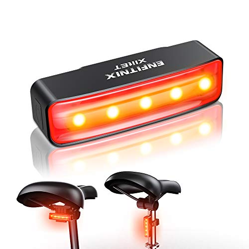 MEIDI Luces Bicicleta,Inteligente luz Trasera Bicicleta Potente led Xlite IPX5 Impermeable,detección de Freno, Encendido/Apagado automático,USB Recargable,luz Bici