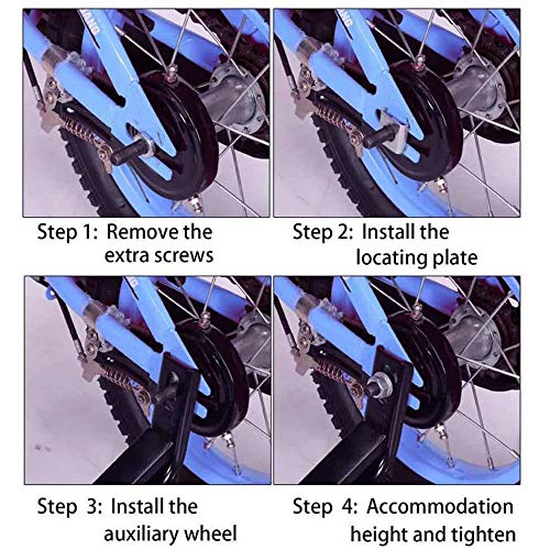 MEISHANG Estabilizador de Bicicletas para Adultos,Ruedas de Entrenamiento Goma para Bicicleta de Niño,Bicicleta Infantil Ruedines