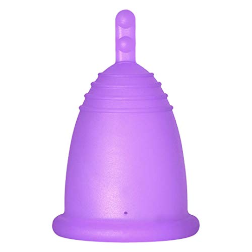 MeLuna Classic Copa Menstrual, Palito, Violeta, Talla M - 1 Unidad