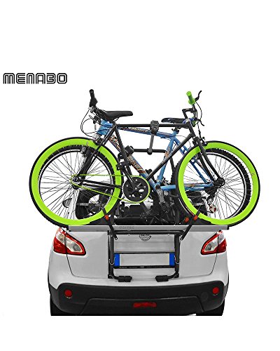 MENABO 000063400000 Stand Up Soporte de Bicicletas en Acero Inoxidable con 2 Carriles en Aluminio