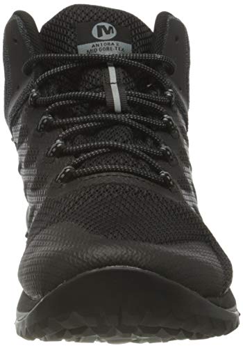 Merrell Antora 2 Mid GTX, Zapatillas para Caminar Mujer, Negro (Black), 38.5 EU