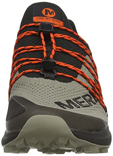 Merrell Long Sky Sewn, Zapatillas Hombre, Black/Brindle, 44 EU