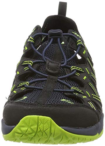 Merrell M-Hydro Choprock Shandal, Sandalias Deportivas Unisex Niños, Negro (Black/Navy/Lime), 31 EU