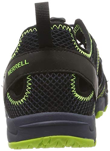 Merrell M-Hydro Choprock Shandal, Sandalias Deportivas Unisex Niños, Negro (Black/Navy/Lime), 31 EU