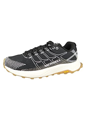 Merrell Moab Flight, Zapatillas de Running Hombre, Black/White, 44 EU