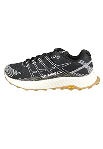 Merrell Moab Flight, Zapatillas de Running Hombre, Black/White, 44 EU