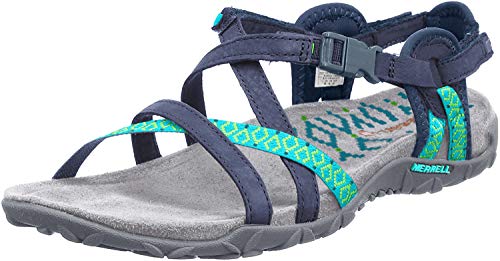 Merrell Terran Lattice Ii Tira de tobillo para Mujer, Azul (NAVY), 39 EU