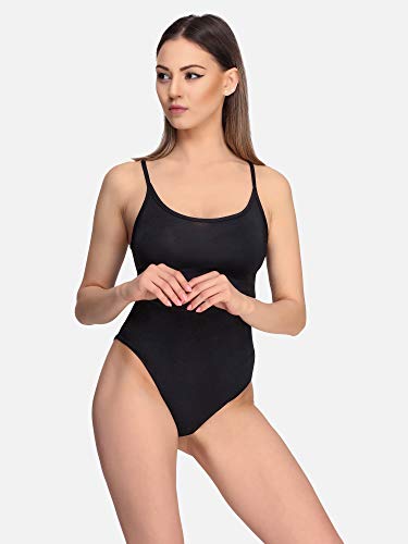 Merry Style Body Maillot Leotardo sin Mangas Mujer MS10-285 (Negro, XS)