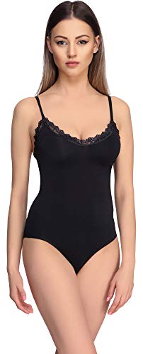 Merry Style Body Maillot Leotardo sin Mangas Mujer MS10-286 (Negro, M)