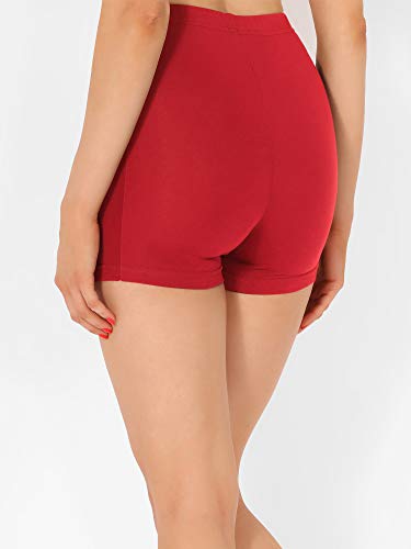 Merry Style Culote de Ciclismo Mallas Cortas Leggins de Viscosa Mujer MS10-391 (Rojo, XS)