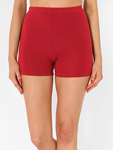 Merry Style Culote de Ciclismo Mallas Cortas Leggins de Viscosa Mujer MS10-391 (Rojo, XS)