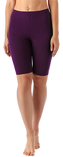 Merry Style Leggins Cortos Mallas Deportivas Mujer MS10-145 (Ciruela, M)