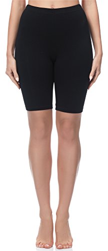 Merry Style Mallas Cortas Leggins Mujer MS10-200 (Negro, M)