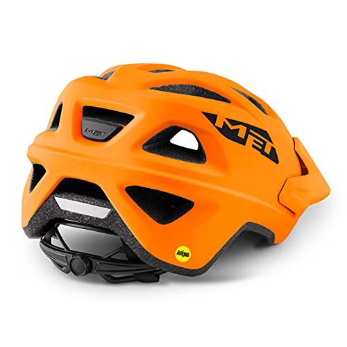 MET Casco Echo L(57-60), Adultos Unisex, Naranja (MIPS Naranja)