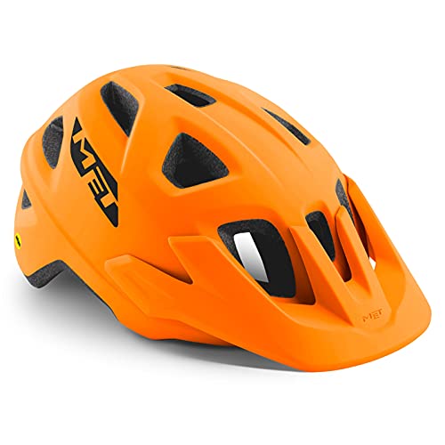 MET Casco Echo L(57-60), Adultos Unisex, Naranja (MIPS Naranja)