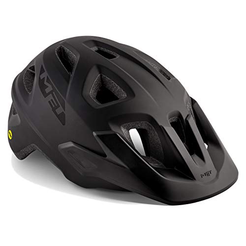 MET Casco Echo MIPS L(57-60), Adultos Unisex, Negro (Negro Mate)