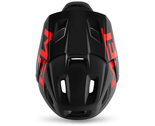 Met Casco Parachute MCR MIPS Negro/Rojo Mate Brillo