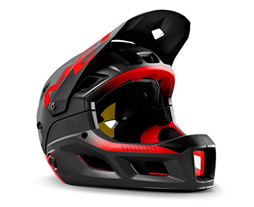 Met Casco Parachute MCR MIPS Negro/Rojo Mate Brillo