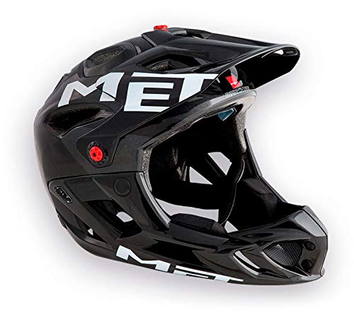 MET Casco Parachute Negro L 59-62, Unisex Adulto