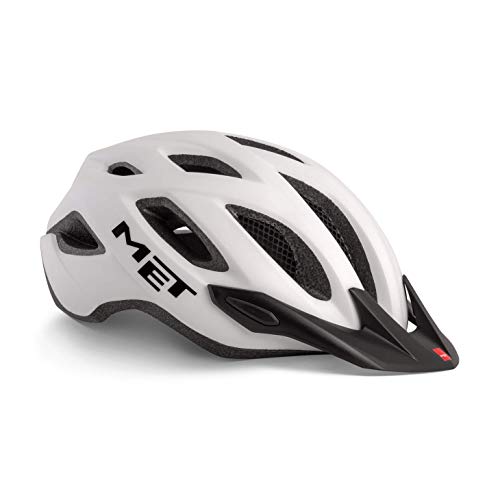 Met Crossover M(52-59) Casco Montañismo, Alpinismo y Trekking, Adultos Unisex, Blanco (Blanco)