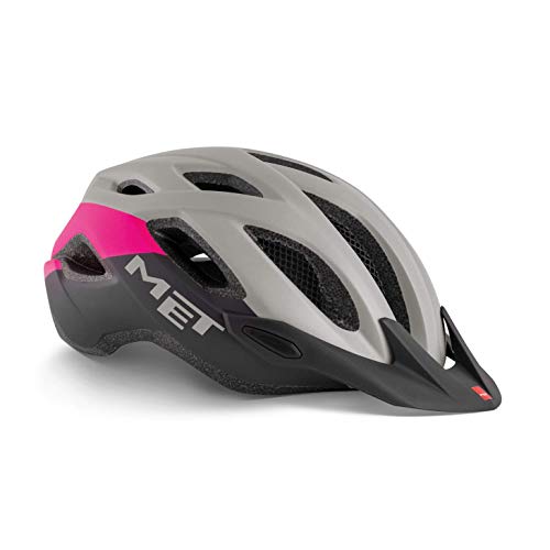 Met Crossover M(52-59) Casco Montañismo, Alpinismo y Trekking, Adultos Unisex, Multicolor (Gris Rosa)