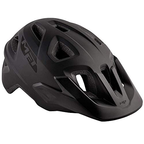 MET Echo M(52-57) Casco Montañismo, Alpinismo y Trekking Unisex Adulto, Negro (Negro Mate)