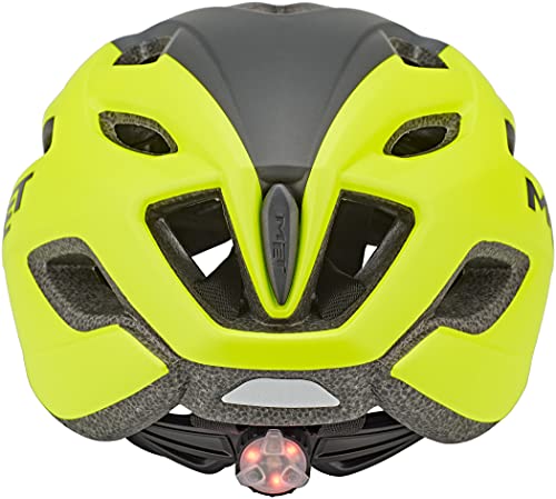 MET Fahrradhelm Crossover, neon gelb grau - glänzend, 52-59 cm, 3HM109