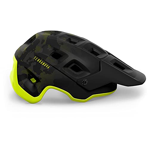 MET Fahrradhelm Terranova MIPS, Camo Lime Green, M, MTNM-TCC