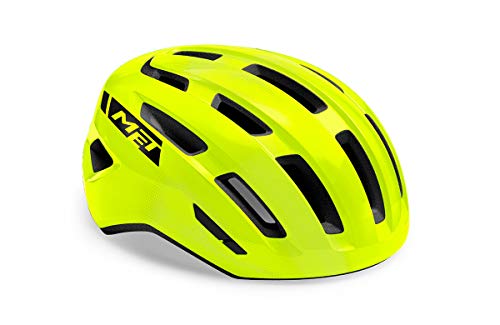 MET Miles MIPS - Casco para bicicleta de montaña (talla M), color amarillo