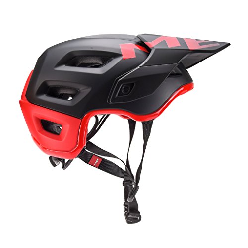 MET Roam Casco Ciclismo, Adultos Unisex, Negro/Rojo(Multicolor), S