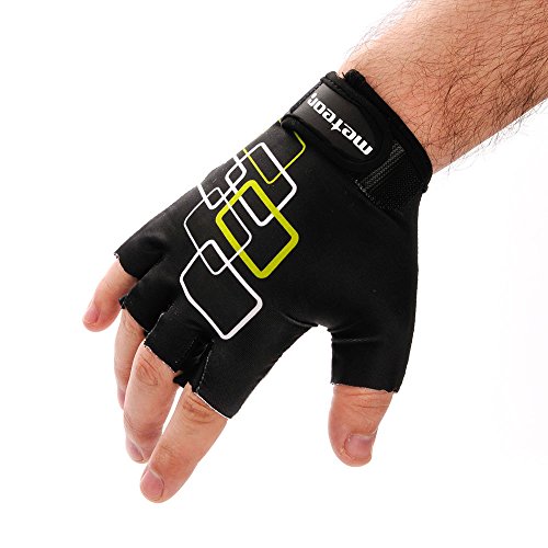 meteor® Guantes Bike de TX10, color negro, tamaño medium Las almohadillas de gel proporcionan una conducción cómoda, flexibilidad de material, diseñados y fabricados con el máximo cuidado. (S)