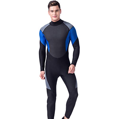 MHSHKS Traje De Baño Traje De Neopreno para Hombre Traje De Baño Completo De Neopreno De 3 Mm Esnórquel Cálido Trajes De Buceo para Surf Mono para Hacer Surf, Nadar, Deportes Acuáticos (Size : XL)