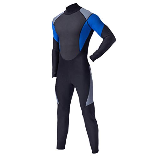 MHSHKS Traje De Baño Traje De Neopreno para Hombre Traje De Baño Completo De Neopreno De 3 Mm Esnórquel Cálido Trajes De Buceo para Surf Mono para Hacer Surf, Nadar, Deportes Acuáticos (Size : XL)