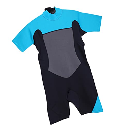 MHSHKS Traje De Buceo Traje De Neopreno Shorty con Cremallera Trasera para Hombre De 2 Mm, Buceo, Surf, Manga Corta, para Deportes Acuáticos para Hacer Surf, Nadar, Deportes Acuáticos (Size : XXL)